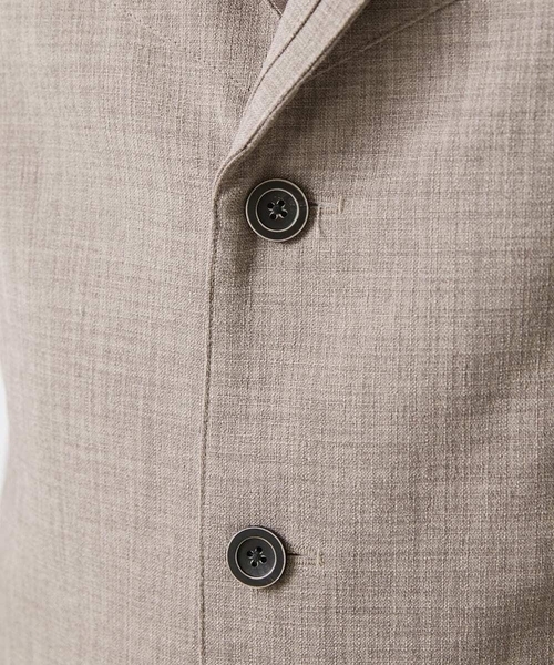 MK MICHEL KLEIN HOMME (エムケーミッシェルクランオム)の「【残りわずか/洗える】コンバーチブルジャケット / Refiax(テーラードジャケット・メンズ・ネイビー/ブルー/ライトブラウン・51/48/46)」の4枚目の写真