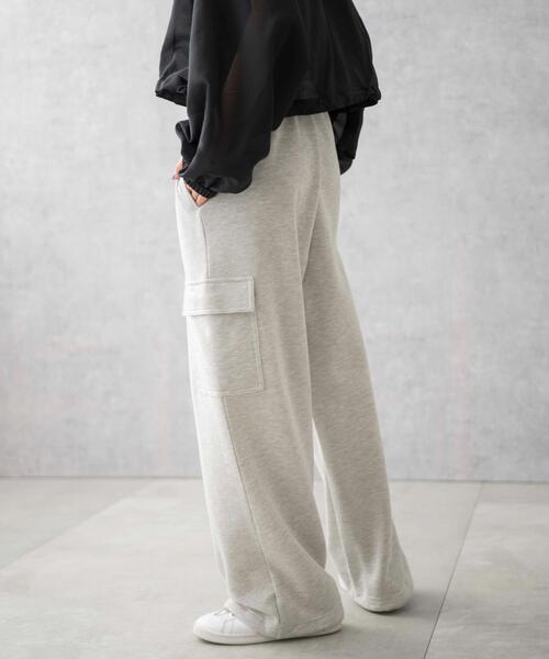 WEGO（ウィゴー）の「WEGO/スウェットカーゴパンツ（スウェットパンツ・レディース・ブラック/杢グレー・MEDIUM/SMALL）」の19枚目の写真
