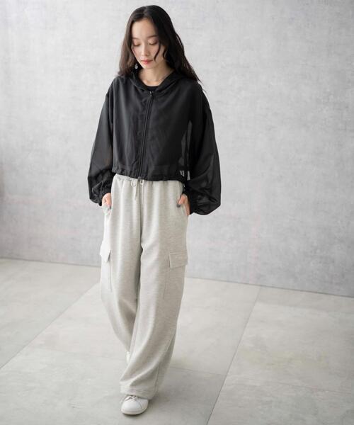 WEGO（ウィゴー）の「WEGO/スウェットカーゴパンツ（スウェットパンツ・レディース・ブラック/杢グレー・MEDIUM/SMALL）」の10枚目の写真