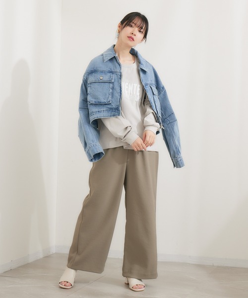 KATHARINE ROSS(キャサリンロス)の「【KATHARINE ROSS】デニムブルゾン(デニムジャケット・レディース・ブルー/アイボリー・MEDIUM)」の13枚目の写真