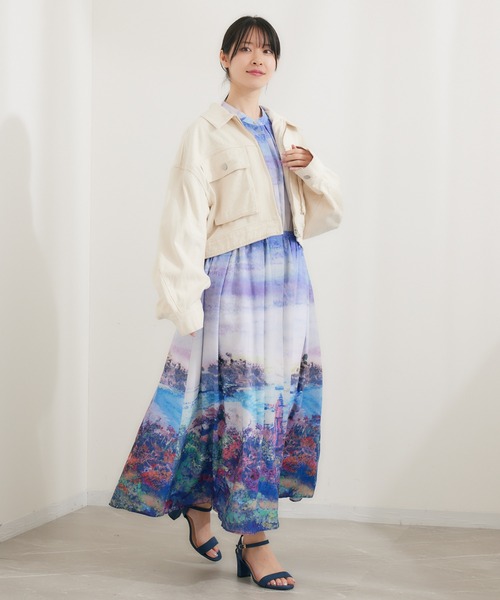 KATHARINE ROSS(キャサリンロス)の「【KATHARINE ROSS】デニムブルゾン(デニムジャケット・レディース・ブルー/アイボリー・MEDIUM)」の5枚目の写真