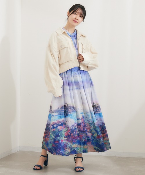 KATHARINE ROSS(キャサリンロス)の「【KATHARINE ROSS】デニムブルゾン(デニムジャケット・レディース・ブルー/アイボリー・MEDIUM)」の6枚目の写真