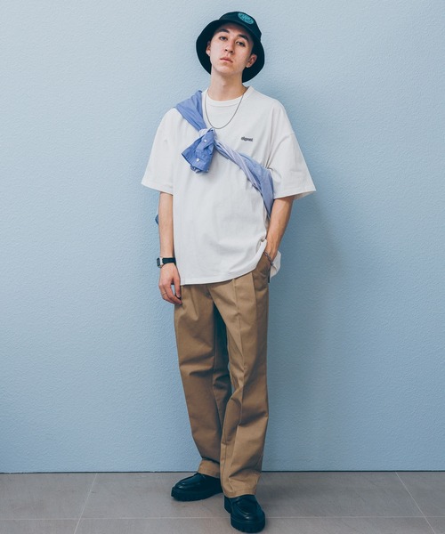 SIGNAL SPORTS（シグナルスポーツ）の「【SIGNAL SPORTS】ONE POINT T-SHIRTS/ワンポイント刺繍/天竺コットン/ビッグシルエットTシャツ（Tシャツ/カットソー・メンズ・ホワイト/グリーン/ブラック/ブルー/グリーン系その他/グレー/ライトブルー・MEDIUM/LARGE）」の22枚目の写真