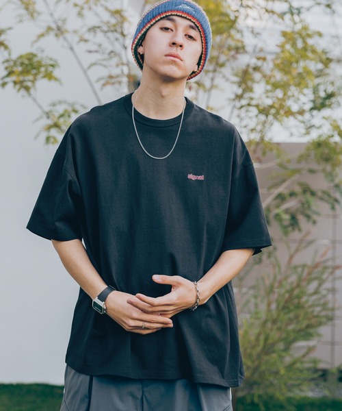 SIGNAL SPORTS（シグナルスポーツ）の「【SIGNAL SPORTS】ONE POINT T-SHIRTS/ワンポイント刺繍/天竺コットン/ビッグシルエットTシャツ（Tシャツ/カットソー・メンズ・ホワイト/グリーン/ブラック/ブルー/グリーン系その他/グレー/ライトブルー・MEDIUM/LARGE）」の19枚目の写真