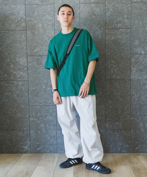 SIGNAL SPORTS（シグナルスポーツ）の「【SIGNAL SPORTS】ONE POINT T-SHIRTS/ワンポイント刺繍/天竺コットン/ビッグシルエットTシャツ（Tシャツ/カットソー・メンズ・ホワイト/グリーン/ブラック/ブルー/グリーン系その他/グレー/ライトブルー・MEDIUM/LARGE）」の21枚目の写真