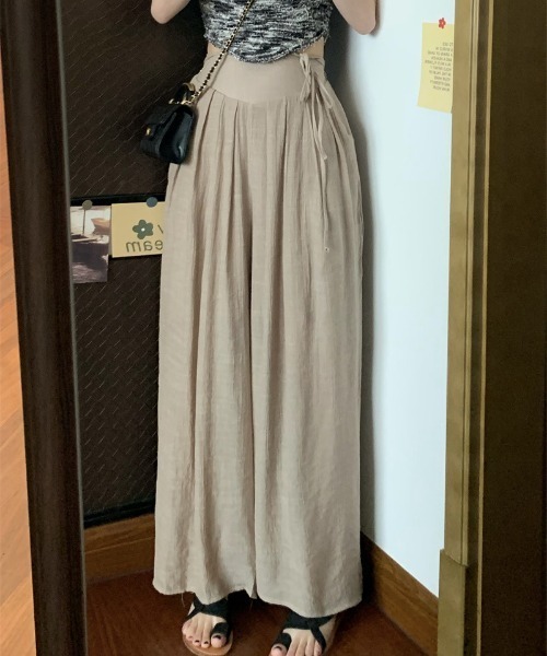 FREE STYLISTS(フリー スタイリスト)の「YUGA_YGMC タックガウチョパンツ(その他パンツ・レディース・カーキ/ブラック/ベビーピンク/オフホワイト・FREE)」の20枚目の写真