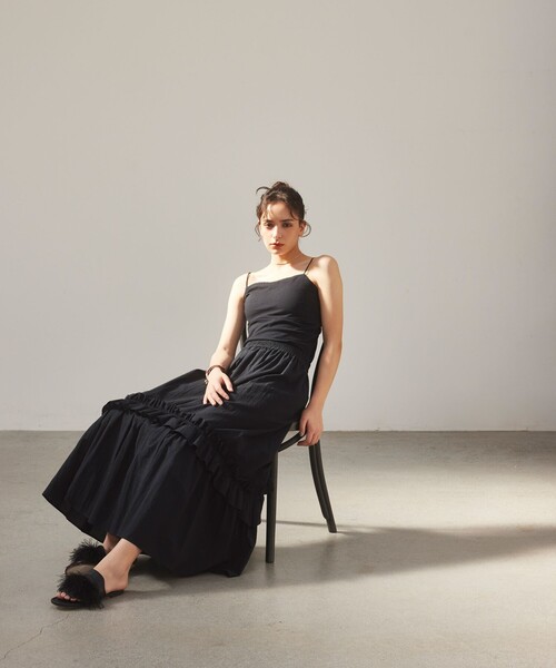 EMMEL REFINES（エメルリファインズ）の「＜EMMEL REFINES＞EM カップ付き キャミソール 2（キャミソール・レディース・ブラック/ホワイト・FREE）」の3枚目の写真