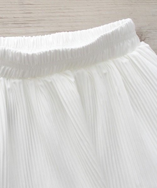 SpRay（スプレイ）の「アシメプリーツティアードロングスカート（スカート・レディース・ブラック/オフホワイト/ベージュ/ライトグレー・FREE）」の9枚目の写真