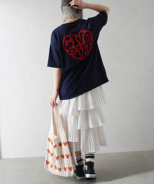 SpRay（スプレイ）の「アシメプリーツティアードロングスカート（スカート・レディース・ブラック/オフホワイト/ベージュ/ライトグレー・FREE）」の16枚目の写真