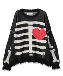 DISCOVERED（ディスカバード）の「MOHAIR HEART&BONE KNIT（ニット/セーター）」