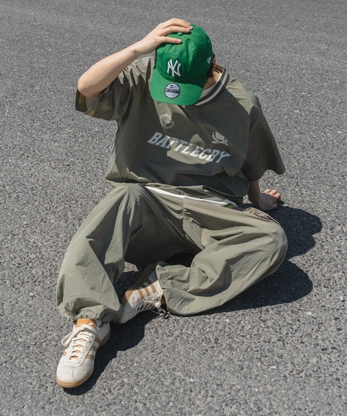 kutir(クティール)の「バイカラーピスナイロンカーゴワイドパンツ(カーゴパンツ・メンズ・ライトグレー/ブラック/ネイビー/ライトカーキ・SMALL/MEDIUM/LARGE)」の17枚目の写真