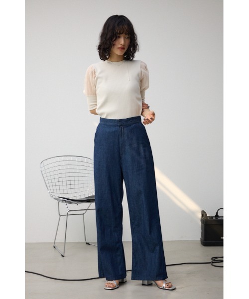 AZUL by moussy（アズールバイマウジー）の「シアースリーブパフトップス（Tシャツ/カットソー・レディース・ブラック/ライトベージュ/ライトグレー・SMALL/MEDIUM）」の13枚目の写真