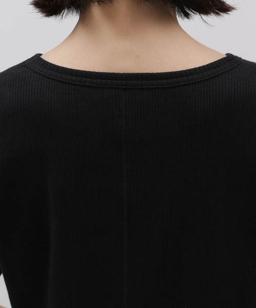 LAKOLE(ラコレ)の「コットンテレコベーシックカットソー / 122489(Tシャツ/カットソー・レディース・ライトブルー/ブラック/ベージュ/アイボリー/ホワイト×ブラック/ホワイト×イエロー・SMALL/MEDIUM)」の21枚目の写真