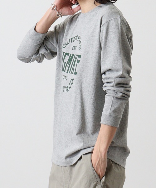 BIG MIKE（ビッグマイク）の「BIGMIKE 長袖TEEシャツ（Tシャツ/カットソー・メンズ・ブラック/グレー/ホワイト・M/XL/L）」の5枚目の写真