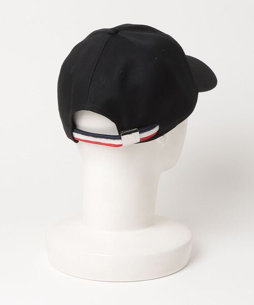 MONCLER（モンクレール）の「BASEBALL CAP（キャップ・メンズ・ブラック・ONE SIZE）」の2枚目の写真