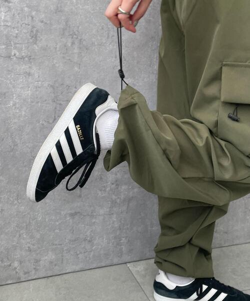 dispark（ディスパーク）の「DISPARK/ドロストデザインカーゴポケットパンツ（カーゴパンツ・レディース・カーキ/ブラック/ピンク・FREE）」の7枚目の写真