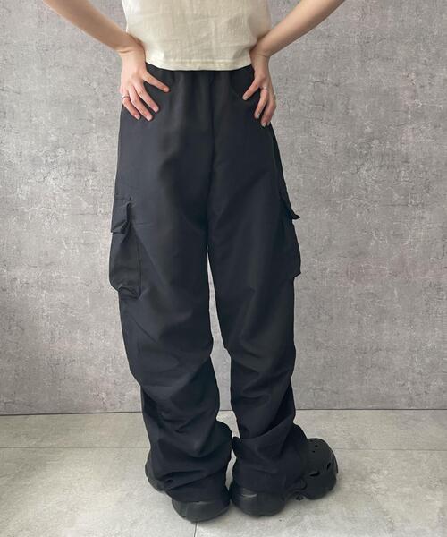 dispark（ディスパーク）の「DISPARK/ドロストデザインカーゴポケットパンツ（カーゴパンツ・レディース・カーキ/ブラック/ピンク・FREE）」の10枚目の写真