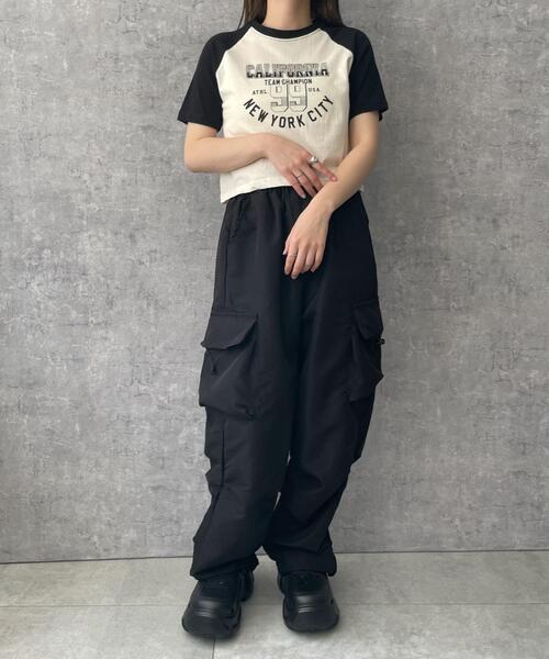 dispark（ディスパーク）の「DISPARK/ドロストデザインカーゴポケットパンツ（カーゴパンツ・レディース・カーキ/ブラック/ピンク・FREE）」の12枚目の写真