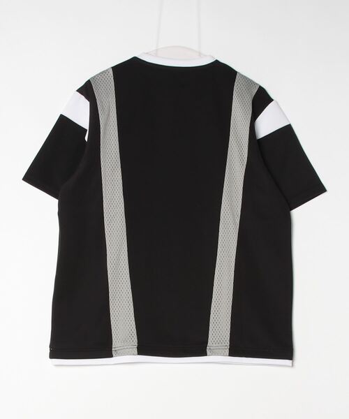 MMMM(エムエムエムエム)の「MMMM/ポンチ×メッシュ カラーブロックTEE(Tシャツ/カットソー・メンズ・ブラック/ホワイト・LARGE/MEDIUM)」の3枚目の写真