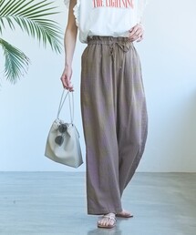 カラフルサッカーイージーワイドパンツ