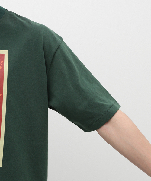 HANDTEX（ハンドテックス）の「HANDTEX/ハンドテックス WORLD FOOD Tシャツ（Tシャツ/カットソー・メンズ・グリーン/ホワイト系その他/ホワイト/アイボリー/ブラック・LARGE/MEDIUM）」の12枚目の写真