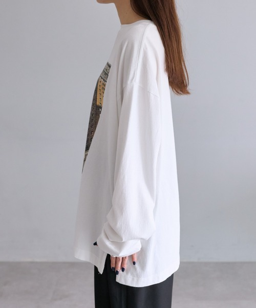 PUAL CE CIN(ピュアルセシン)の「【WEB限定】フォトプリントロングスリーブカットソー(Tシャツ/カットソー・レディース・ホワイト系その他2/ホワイト系その他・FREE)」の19枚目の写真