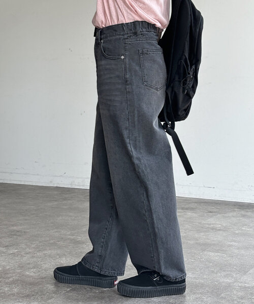 CPCM(シーピーシーエム)の「カーブデニムパンツ(デニムパンツ・レディース・インディゴブルー/ブルー/ブラック/ネイビー・SMALL/MEDIUM)」の8枚目の写真