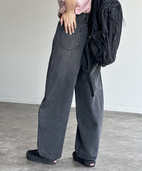 CPCM(シーピーシーエム)の「カーブデニムパンツ(デニムパンツ・レディース・インディゴブルー/ブルー/ブラック/ネイビー・SMALL/MEDIUM)」の9枚目の写真