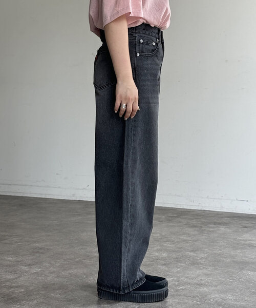 CPCM(シーピーシーエム)の「カーブデニムパンツ(デニムパンツ・レディース・インディゴブルー/ブルー/ブラック/ネイビー・SMALL/MEDIUM)」の10枚目の写真