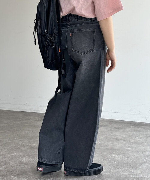 CPCM(シーピーシーエム)の「カーブデニムパンツ(デニムパンツ・レディース・インディゴブルー/ブルー/ブラック/ネイビー・SMALL/MEDIUM)」の11枚目の写真