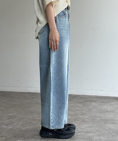 CPCM(シーピーシーエム)の「カーブデニムパンツ(デニムパンツ・レディース・インディゴブルー/ブルー/ブラック/ネイビー・SMALL/MEDIUM)」の21枚目の写真