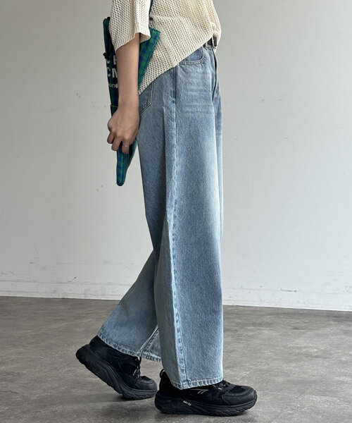 CPCM(シーピーシーエム)の「カーブデニムパンツ(デニムパンツ・レディース・インディゴブルー/ブルー/ブラック/ネイビー・SMALL/MEDIUM)」の22枚目の写真