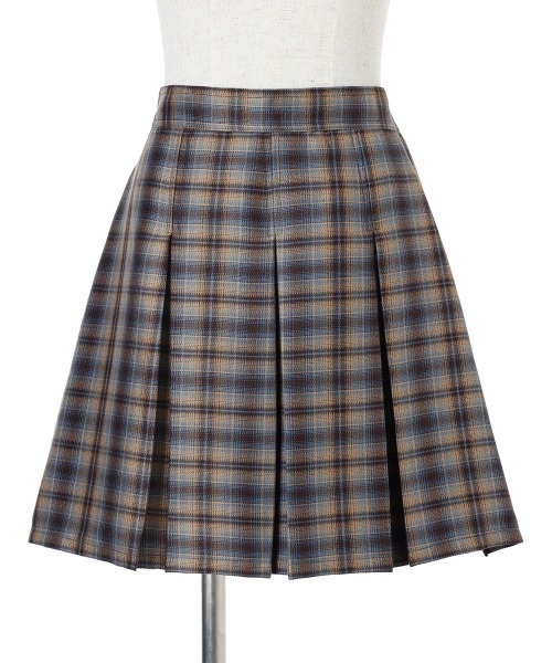 F i.n.t（フィント）の「【2サイズ展開】チェックプリーツミニスカート/fint（スカート・レディース・カーキ/ネイビー×ホワイト/ベージュ・1/2）」の22枚目の写真