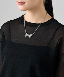 ANAYI | リボンタイビジューネックレス(ネックレス)