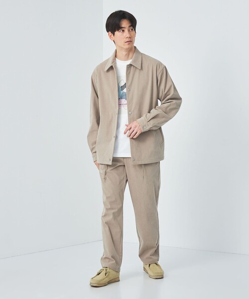 美品 CLUCT WORKS コーデュロイ コーチジャケット ブラウン Lサイズ