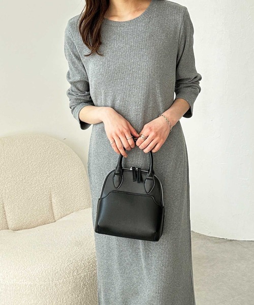 セール】全骨格対応！前後2WAY細見えリブワンピース（ワンピース