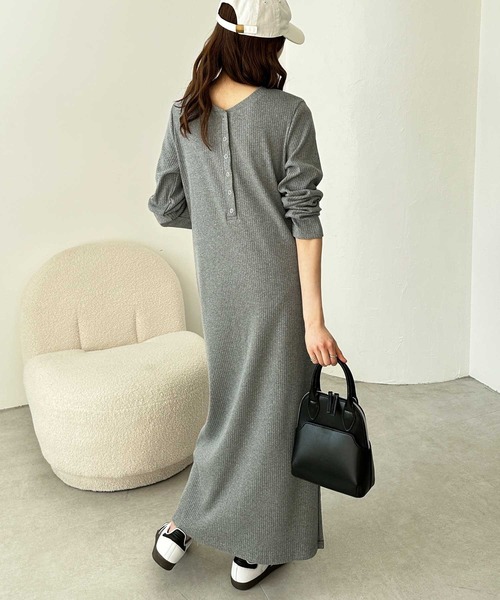 セール】全骨格対応！前後2WAY細見えリブワンピース（ワンピース