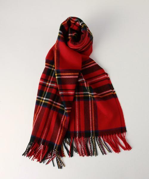 UNITED ARROWS（ユナイテッドアローズ）の「＜BRONTE（ブロンテ）＞チェックストール 65×200㎝◆（ストール/ショール・レディース・ホワイト/ベージュ/レッド/ケリー/ネイビー・フリー）」の6枚目の写真