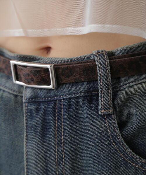 FREE'S MART（フリーズマート）の「ナローフリーベルト（ベルト・レディース・ブラック/ブラウン系その他/シルバー・ﾌﾘ-）」の6枚目の写真