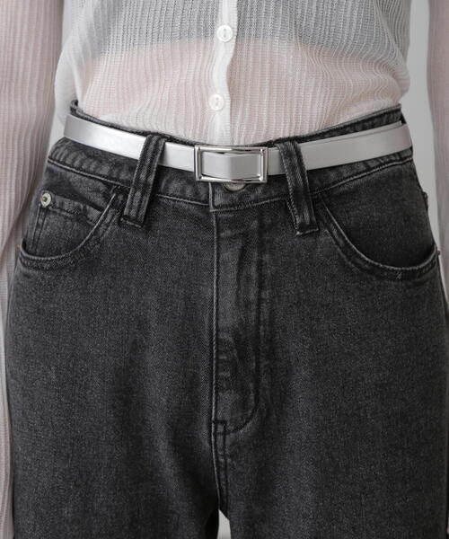 FREE'S MART（フリーズマート）の「ナローフリーベルト（ベルト・レディース・ブラック/ブラウン系その他/シルバー・ﾌﾘ-）」の8枚目の写真