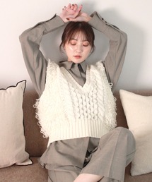 ベスト（ホワイト/白色系・フリル）ファッション通販 - ZOZOTOWN