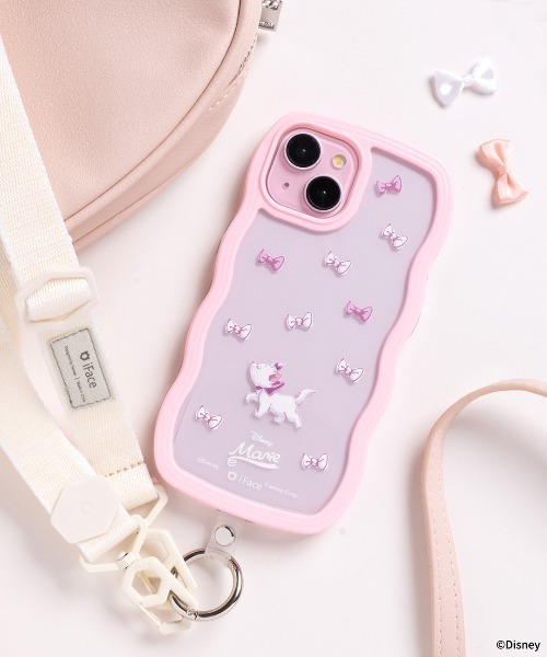 Hamee（ハミィ）の「iPhone 17/17Pro/16/15/14/13専用 ディズニー&ピクサーキャラクター うねうねケース（スマホケース/カバー・レディース・ミント/ラベンダー/ホワイト/ピンク/ブルー/ペールイエロー/ブラック/ブルー系その他2/ホワイト系その他2・iPhone 13/14/15/iPhone 16/iPhone 17/iPhone 17 Pro）」の9枚目の写真