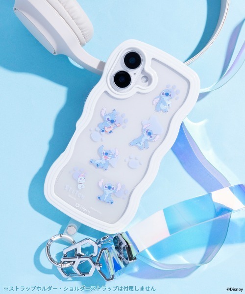 Hamee（ハミィ）の「iPhone 17/17Pro/16/15/14/13専用 ディズニー&ピクサーキャラクター うねうねケース（スマホケース/カバー・レディース・ミント/ラベンダー/ホワイト/ピンク/ブルー/ペールイエロー/ブラック/ブルー系その他2/ホワイト系その他2・iPhone 13/14/15/iPhone 16/iPhone 17/iPhone 17 Pro）」の3枚目の写真