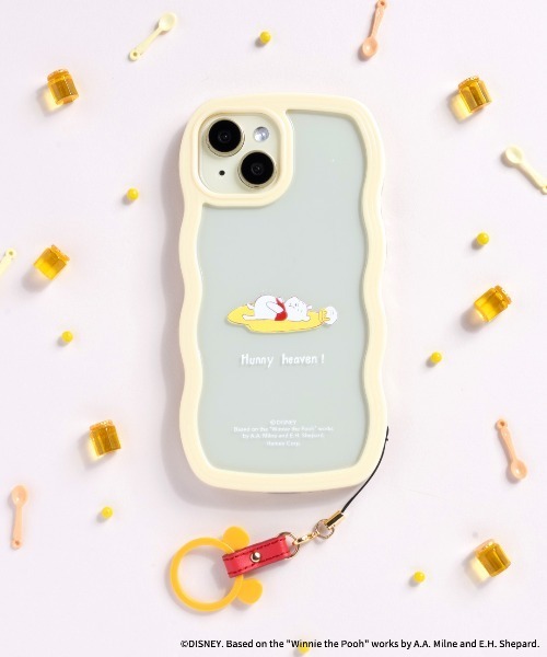 Hamee（ハミィ）の「iPhone 17/17Pro/16/15/14/13専用 ディズニー&ピクサーキャラクター うねうねケース（スマホケース/カバー・レディース・ミント/ラベンダー/ホワイト/ピンク/ブルー/ペールイエロー/ブラック/ブルー系その他2/ホワイト系その他2・iPhone 13/14/15/iPhone 16/iPhone 17/iPhone 17 Pro）」の11枚目の写真