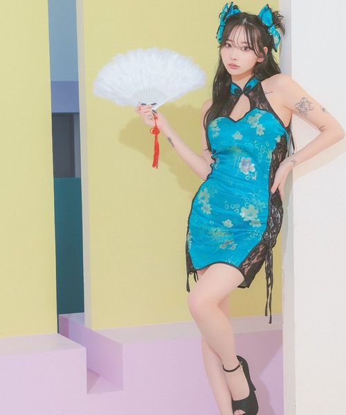 Tika（ティカ）の「コスプレサイドブラックレースアップバスト