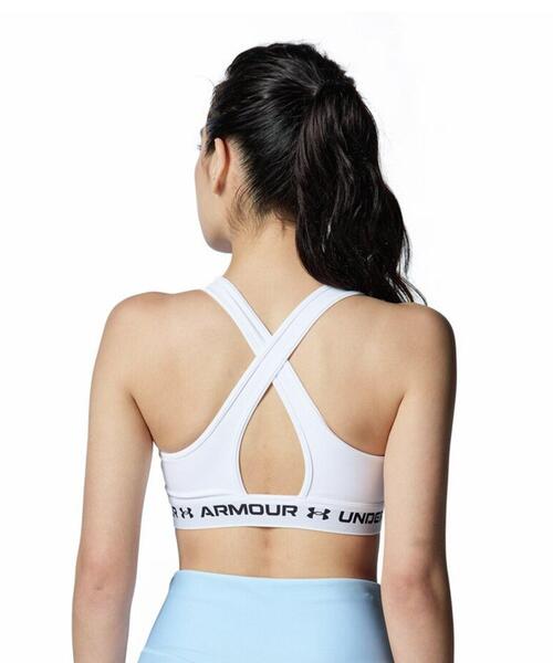 UNDER ARMOUR(アンダーアーマー)の「UAクロスバック ブラ ミディアムサポート(トレーニング/レディース)(スポーツブラ・レディース・グレー系その他・L/XL/S/M)」の2枚目の写真