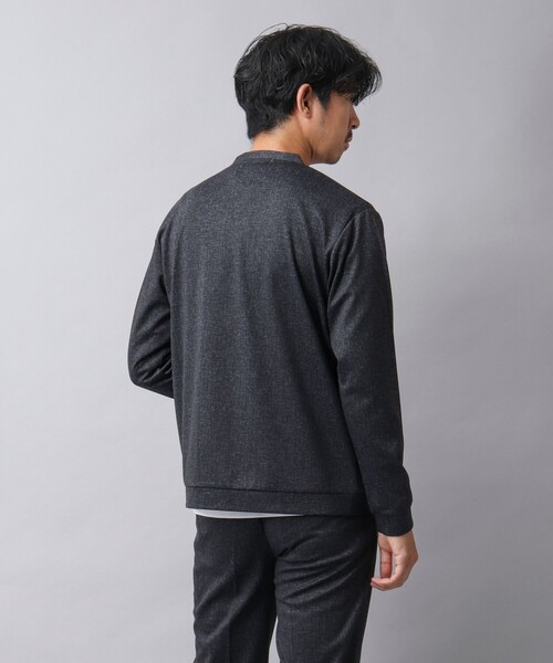 NOLLEY’S（ノーリーズ）の「【ACTIVE SECT】《限定展開 / イージーケア》ハイストレッチ ボタンレスカーディガン（カーディガン/ボレロ・メンズ・ダークネイビー/ライトグレー・M/L）」の6枚目の写真