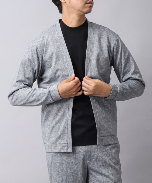 NOLLEY’S（ノーリーズ）の「【ACTIVE SECT】《限定展開 / イージーケア》ハイストレッチ ボタンレスカーディガン（カーディガン/ボレロ・メンズ・ダークネイビー/ライトグレー・M/L）」の14枚目の写真