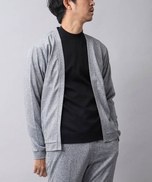 NOLLEY’S（ノーリーズ）の「【ACTIVE SECT】《限定展開 / イージーケア》ハイストレッチ ボタンレスカーディガン（カーディガン/ボレロ・メンズ・ダークネイビー/ライトグレー・M/L）」の16枚目の写真