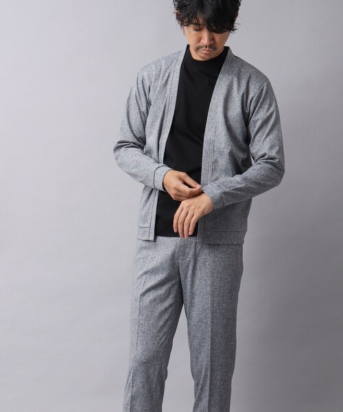 NOLLEY’S（ノーリーズ）の「【ACTIVE SECT】《限定展開 / イージーケア》ハイストレッチ ボタンレスカーディガン（カーディガン/ボレロ・メンズ・ダークネイビー/ライトグレー・M/L）」の22枚目の写真